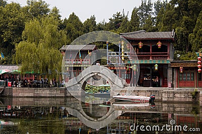 Suzhou Market Street Bridge - Summer Palace Editorial Stock Photo