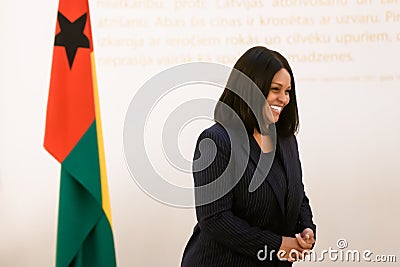 Suzi Carla Barbosa, Minister for State of Foreign Affairs of Guinea-Bissau Editorial Stock Photo