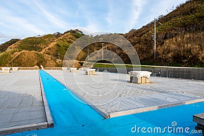 Suzu, Japan. Okunoto Suzu Salt Farm Village on Noto Peninsula. Stock Photo