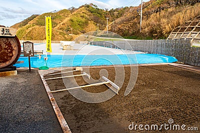 Suzu, Japan. Okunoto Suzu Salt Farm Village on Noto Peninsula. Stock Photo