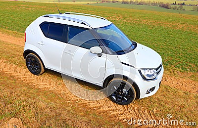 Suzuki Ignis car with 1.2 Dualjet engine. Editorial Stock Photo