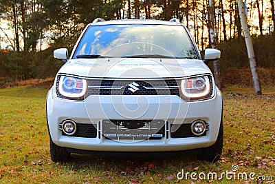 Suzuki Ignis car with 1.2 Dualjet engine. Editorial Stock Photo