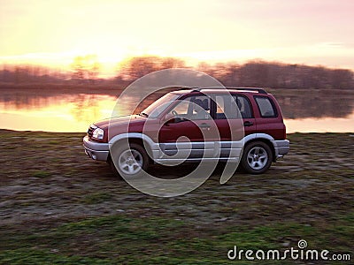 Suzuki Vitara Second generation (FT GT 1998-2005) Editorial Stock Photo