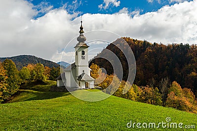 Sv. Marko chapel in Lower Danje, Slovenia Stock Photo