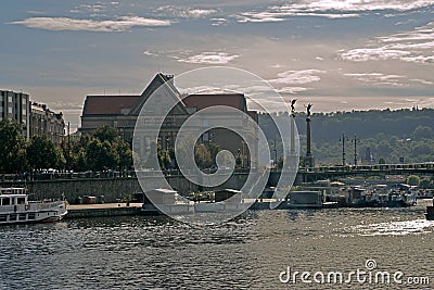 Svatopluk ÄŒech Bridge, Prague,Czech Republic Stock Photo