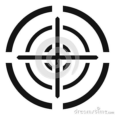 Svd gun aim icon, simple style Vector Illustration