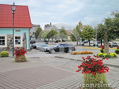 Sveksna town, Lithuania Editorial Stock Photo