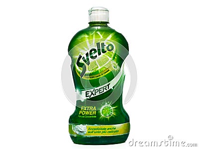 SVELTO Dish Soap. Svelto is a brand of Unilever Editorial Stock Photo