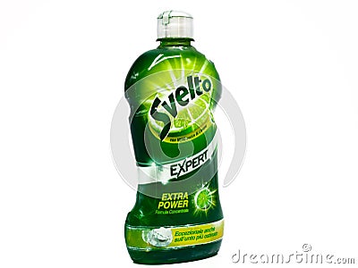 SVELTO Dish Soap. Svelto is a brand of Unilever Editorial Stock Photo