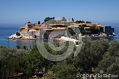 Sveti Stefan Stock Photo