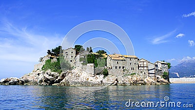 Sveti Stefan - Montenegro Stock Photo