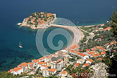 Sveti Stefan resort, Montenegro Stock Photo
