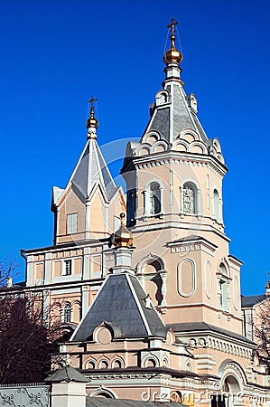 Sviato-Troitskyi Monastery in Korets. Rivne region. Ukraine Stock Photo