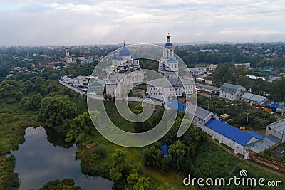 Svyato-Bogolyubsky Convent aerial. Bogolyubovo, Russia Stock Photo