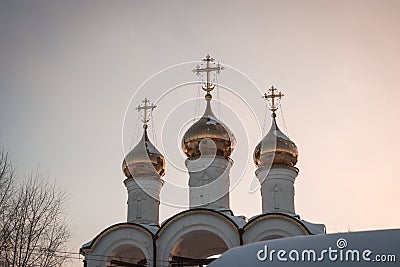 Svyato Nikolsky Pereslavl Women`s Monastery in Pereslavl Zalessk Stock Photo