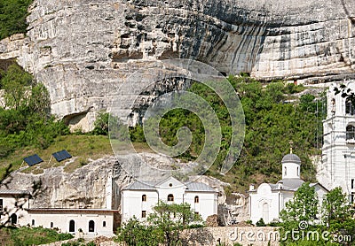 Svyato-Uspensky monastery, Bakhchisarai, Crimea Stock Photo