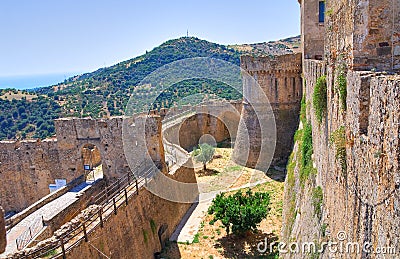 Swabian Castle of Rocca Imperiale. Calabria. Italy. Stock Photo