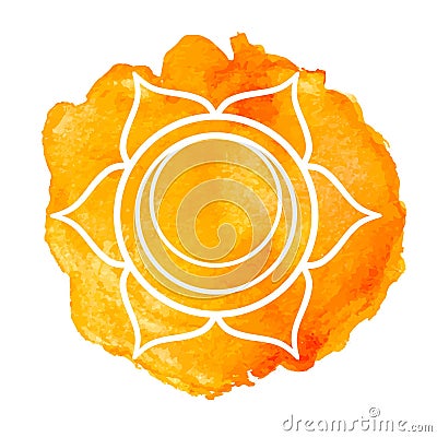 Swadhisthana chakra Vector Illustration