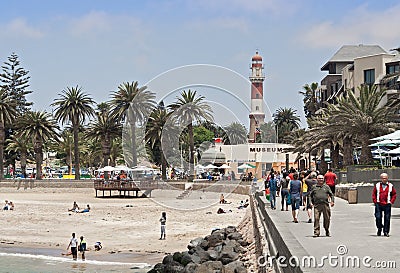 Swakopmund Mole, Namibia Editorial Stock Photo