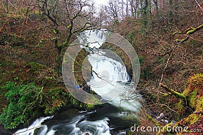 Swallow Falls, Wales, UK Stock Photo