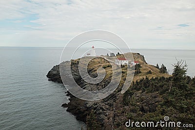 Swallowtail Lightstation Stock Photo