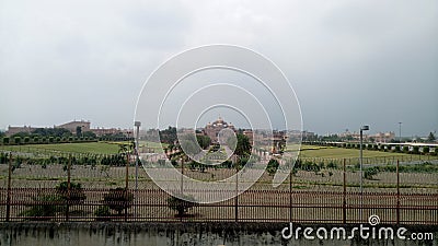 Swami narayan akshardham temple in delhi india Stock Photo