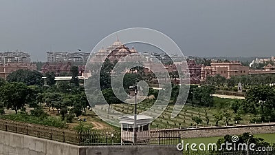 Swami narayan akshardham temple in delhi india Stock Photo