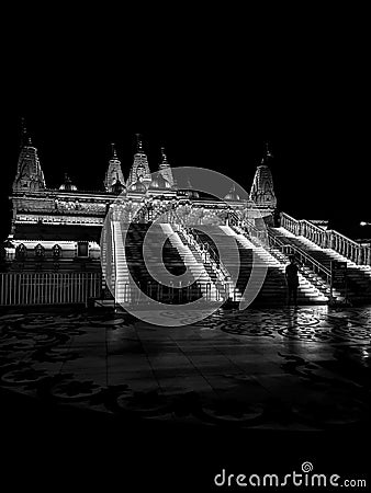 Swami narayan Temple Editorial Stock Photo