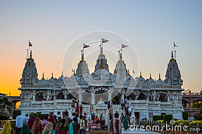 Swami Narayan Temple Editorial Stock Photo