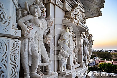 Swami Narayan Temple Stock Photo