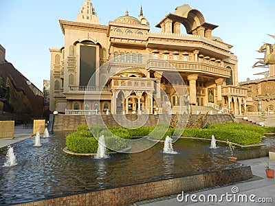 Swaminarayan Akshardham complex a Hindu temple and a spiritual-cultural campus in Delhi Stock Photo