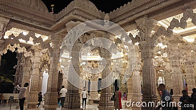 Swaminarayan temple of Dhule. Hindu temples Editorial Stock Photo