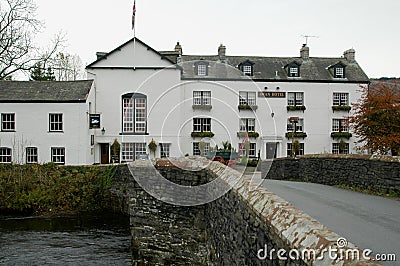 The Swan Hotel at Newby Bridge, Cumbria, England UK Editorial Stock Photo