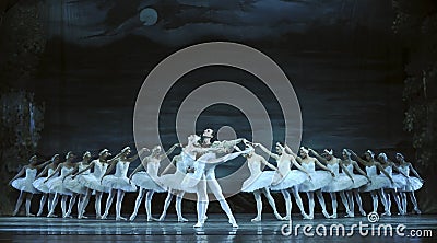 swan lake ballet performed by russian royal ballet Editorial Stock Photo