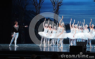 Swan lake ballet scene Editorial Stock Photo