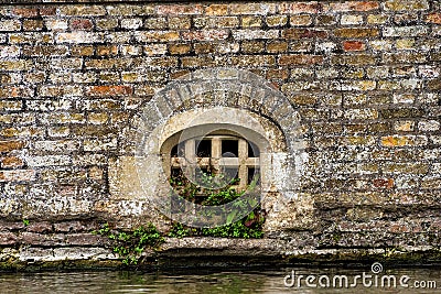 Swan trap, built into the walls of St Johns college Editorial Stock Photo