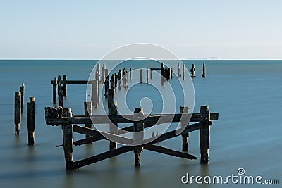 Swanage Old Pier, Isle of Purbeck Stock Photo