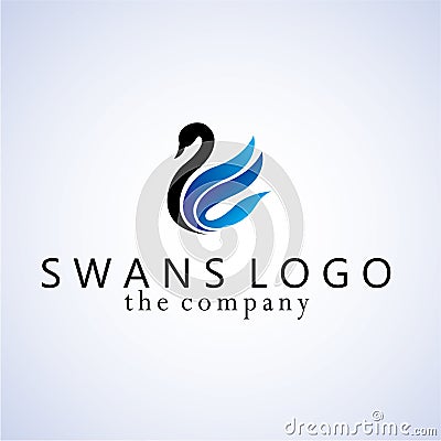 Swans ideas design illustration graphic Cartoon Illustration