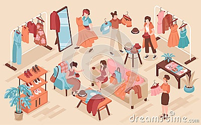 Swap Party Background Vector Illustration