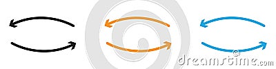 Swap vector logo set collection for web app ui Vector Illustration