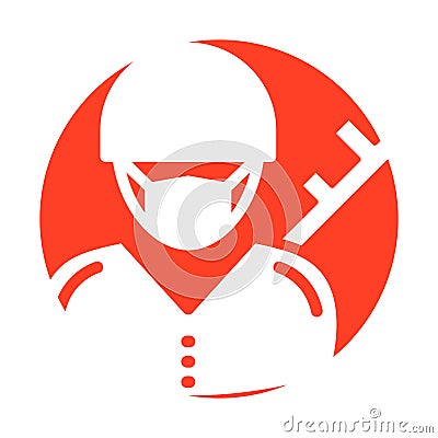 Swat Wearing mask Vector Icon which can easily modify or edit Vector Illustration