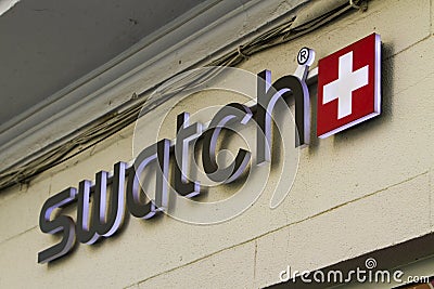 Swatch store Editorial Stock Photo
