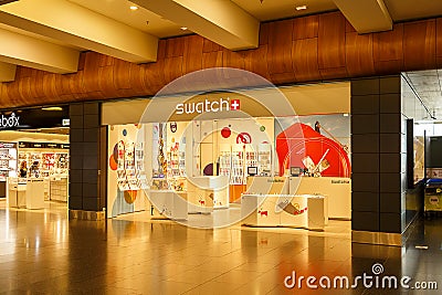 Swatch Store Editorial Stock Photo