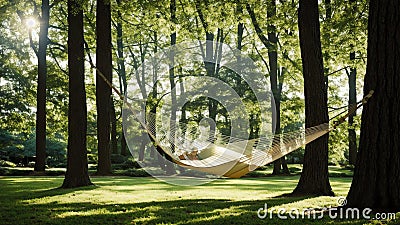 Swaying Tranquility A Lazy Afternoon on National Lazy Day.AI Generated Stock Photo
