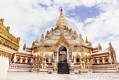 Swe Taw Myat as known as Buddha Tooth Relic Pagoda in Yangon, Myanmar. Stock Photo