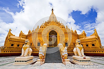 Swe Taw Myat, Buddha Pagoda, Yangon,Myanmar Stock Photo