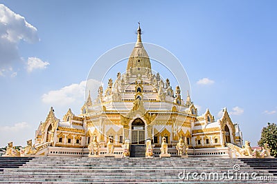 Swe Taw Myat, Tooth Relic Pagoda in Yangon, Myanmar Stock Photo