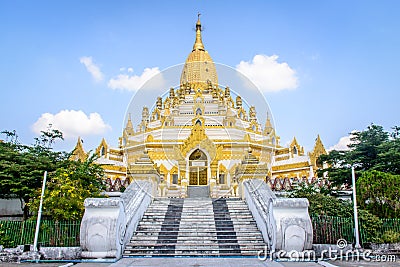 Swe Taw Myat, Tooth Relic Pagoda in Yangon, Myanmar Stock Photo