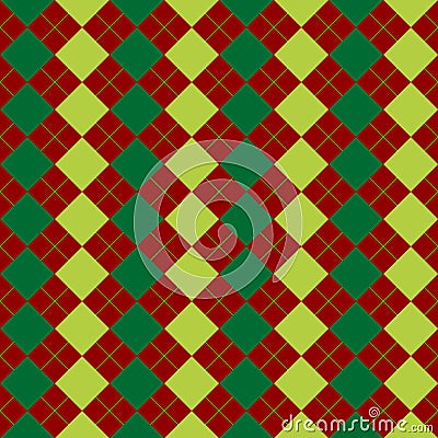 Sweater texture mixed green and red Vector Illustration