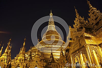 Swedagon Paya in Yangon, Myanmar Stock Photo